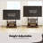 Art FITUEYES Mobile TV Stand Mount for 40-85 Inch TVs,with One Wooden Large Storage,with LED Light