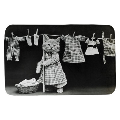 Steck Memory Foam Non-Slip Bath Rug