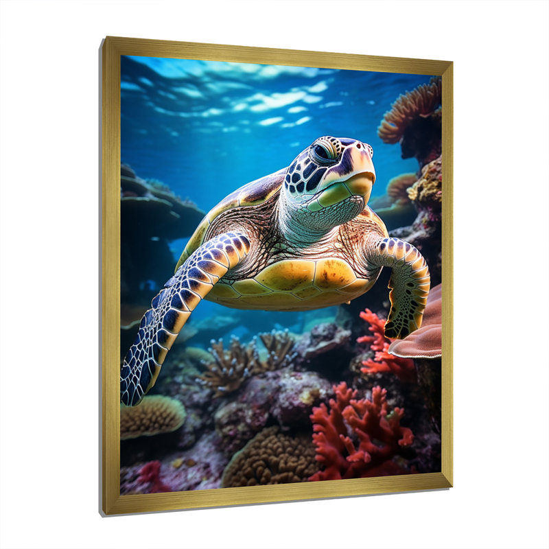 Animaux, art mural, salon, Cadre photo doré, H 20 po x l 12 po x P 1 po