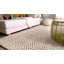 Tapis blanc cassé en jute tissé à la main à plat avec motif de chevrons Jaunius-1264950933