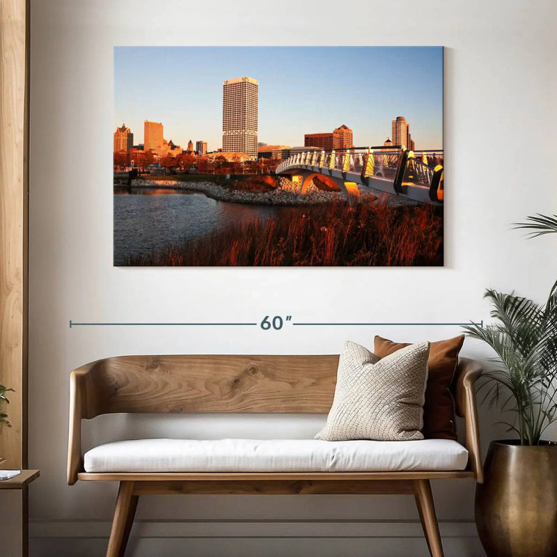 Sireci Milwaukee Autumn Sunset, 32" H x 48" W