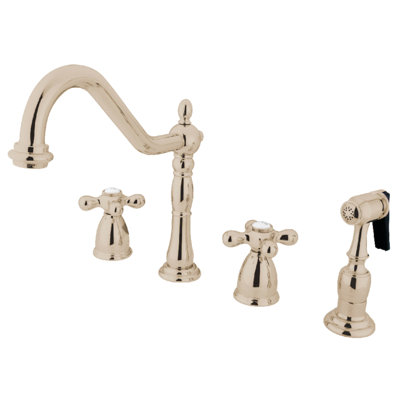 Robinet de cuisine à poignée double Kingston Brass Heritage