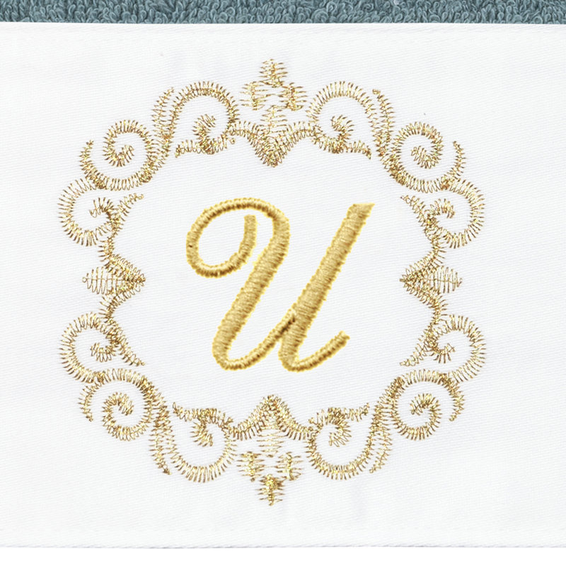 Winston Porter 100% Turkish Cotton MONICA 2PC Embellished Hand Towel Set, U