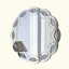 Miroir mural argenté Silver Crush Diamond