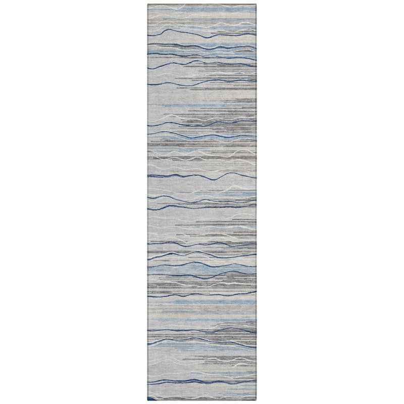  Machine Washable Indoor/Outdoor Chantille ACN996 Paprika Area Rug, Runner 2'3" x 7'6"