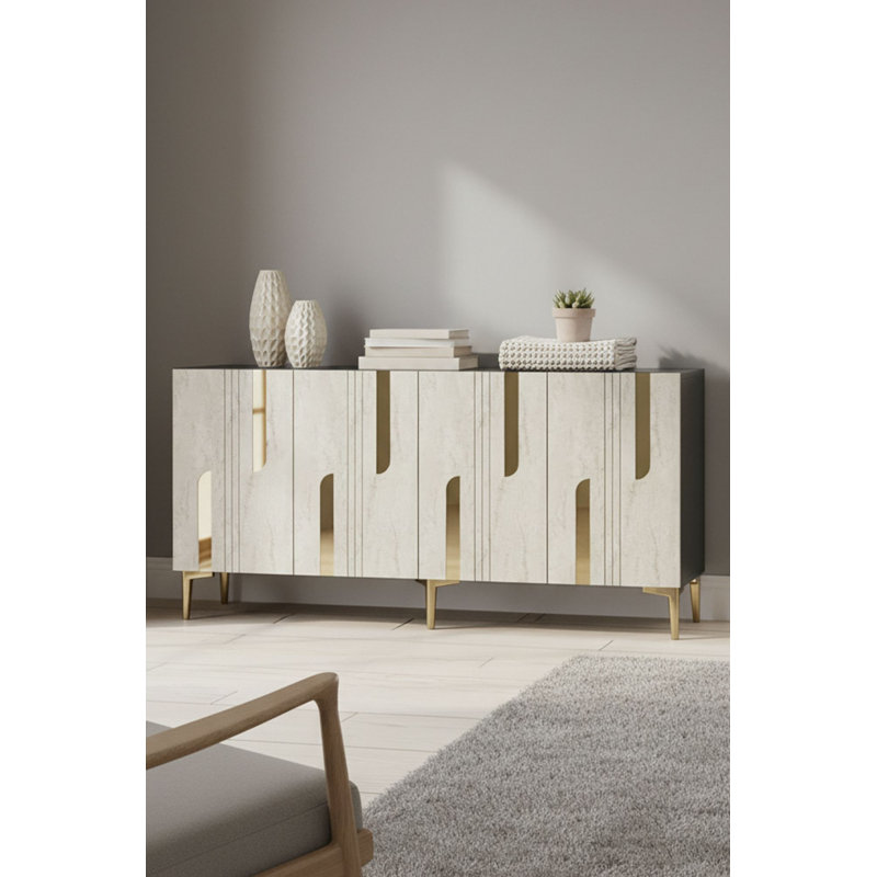 Console, White/Gold