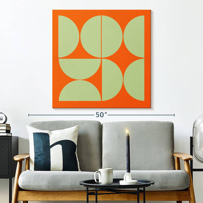 Collage demi-cercles Avery Mid-Century I, H 33 po x l 33 po