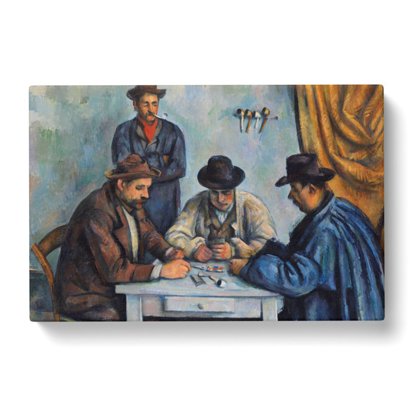 The Card Players Vol.1 by Paul Cezanne - Wrapped Canvas, 40cm H x 60cm W x 3cm D