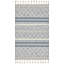 Tapis bleu / gris / beige en laine noué à la main Isidore-1249825729