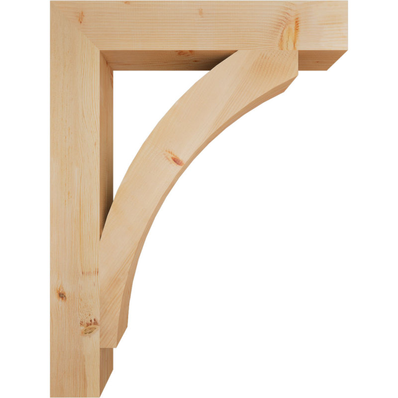 Support de bloc lisse Thorton l 5 5 po x P 36 po x H 48 po, H 48 po x l 6 po x P 36 po, Douglas (lisse)