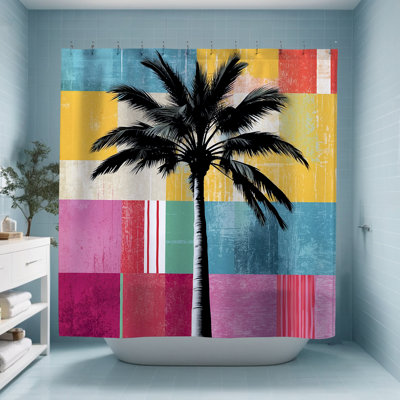 Rideau de douche Casey Palm Tree