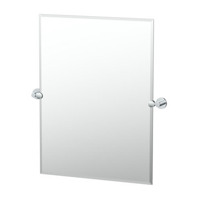 Reveal Wall Mounted Frameless Rectangle Bathroom Vanity Mirror | Pivoting (Tilting) and Beveled
