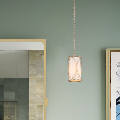 Mini-luminaire suspendu cylindrique 1 lumière Azie