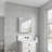 24'' W X 26'' H Surface Frameless Mirror Medicine Cabinet, Beveled Mirror Edges Bathroom Medicine Cabinet, Right Opening Door-130974899-130974897