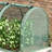 Outsunny 9' X 4' Crop Cage, Plant Protection Tent With Three Zippered Doors, Storage Bag And 6 Ground Stakes, For Garden, Yard, Lawn, Green