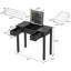 Bureau de coiffeuse multifonctionnel avec éclairage réglable à 3 niveaux avec miroir rabattable et rangement Table de maquillage profonde 15,75 po 2 tiroirs et 3 boîtes de rangement amovibles Bureau de bureau compact