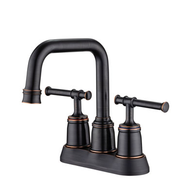 Biskoupky Centerset 2-handle Bathroom Faucet with Drain Assembly