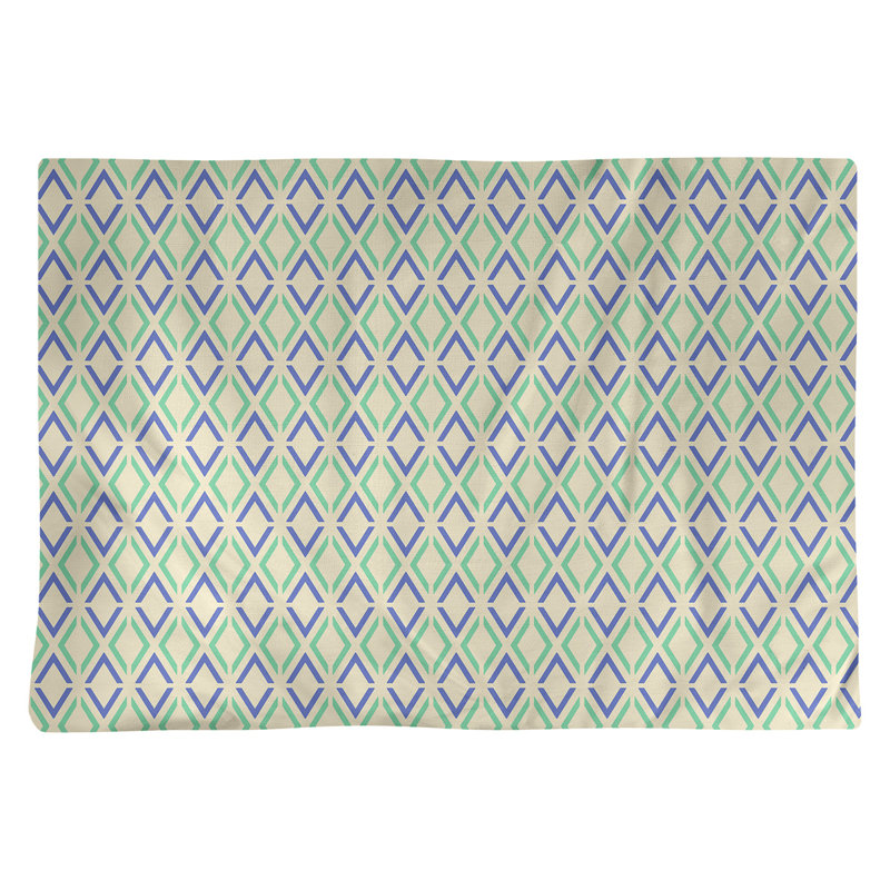 Récapitulatif de coton 18" à flèche classique à losanges katelyn elizabeth, Jaune/Vert/Bleu