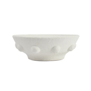 Handmade Ceramic Yarn Bowl, Stoneware Anthracite Gray, Glazed with Beige  White and Black Speckles