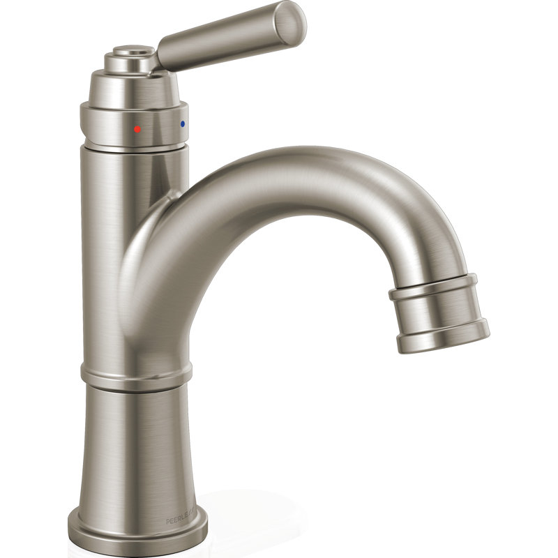 Robinet de salle de bain monotrou avec drain Westchester, Nickel brossé