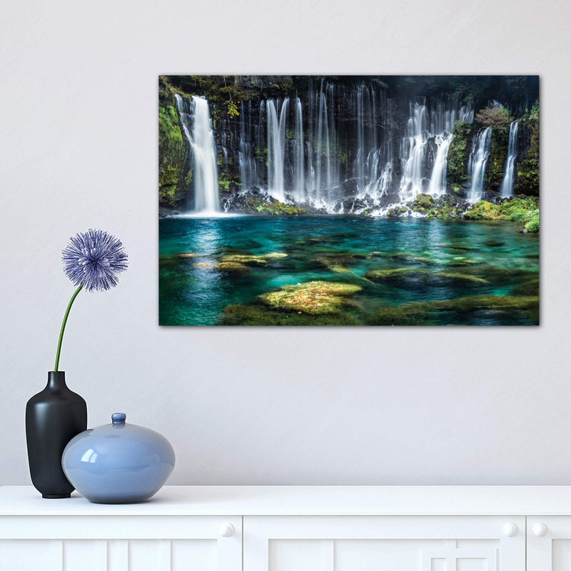 Shiraito Falls by Jan Becke - Wrapped Canvas Print, 30.48 cm H x 45.72 cm W