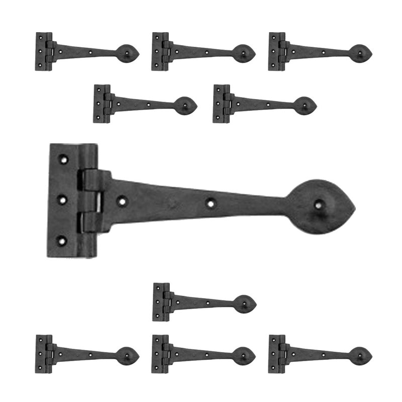 Charnières de porte à sangle H 4 po x l 2 po