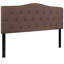 Ciriaca Arched Button Tufted Upholstered Headboard-619430003-619429960