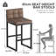 Counter Stool with Metal Frame-979822874-983675750
