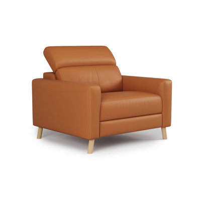 Fauteuil d'appoint en cuir Tawanne