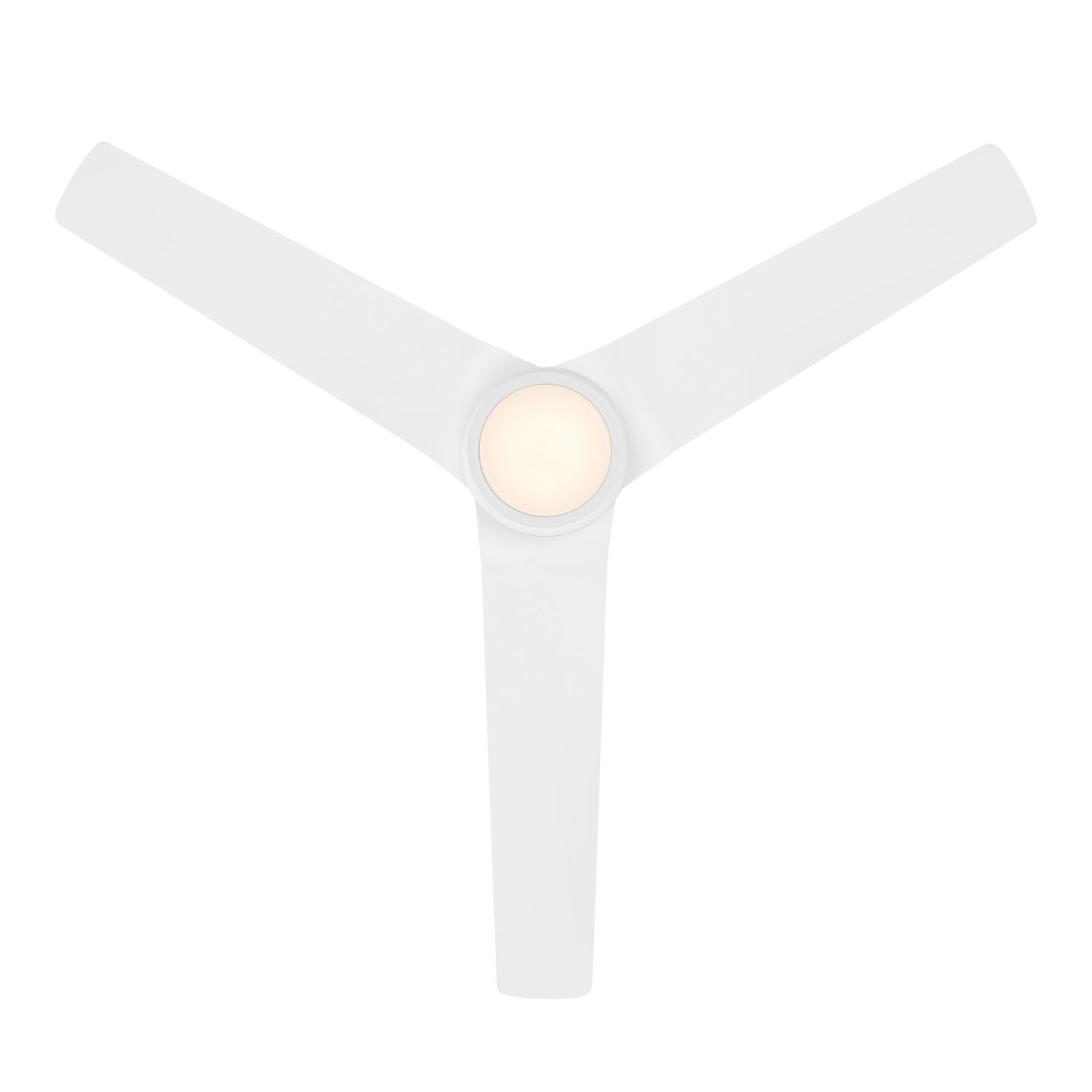 Mocha 54" Smart Ceiling Fan with Light Kit, Matte White, With Light Kit