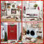 Tapis de cuisine antidérapant Chirstmas (ensemble de 2)
