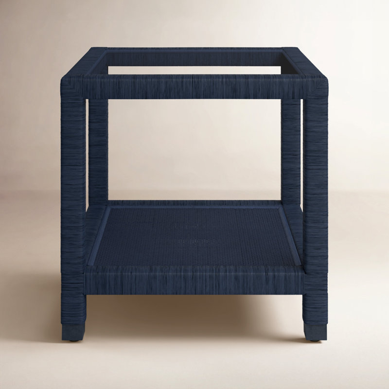 Graham Glass End Table, Flax