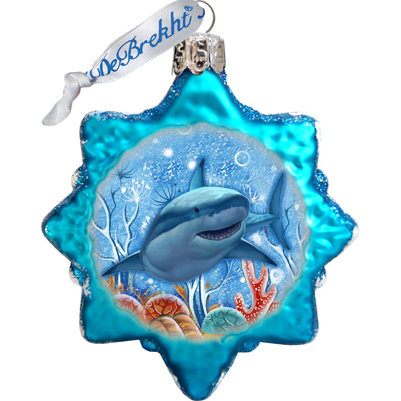 3'' Handmade Glass Holiday Shaped Ornament