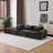 Boneless 104" Wide Modular Sectional Sofa In Soft Chenille Fabric Large Cloud Couch-1208401359