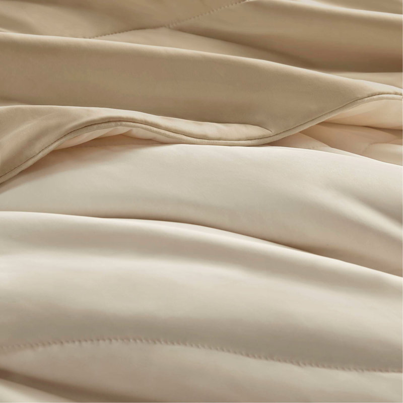Couverture d'édredon réversible 1 pièce Tencel, Linen, King Comforter
