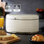 GEEPAS Argyle Bread Bin 9L | Carbon Steel Container with Flip-Open Lid & Easy-to-Lift Lid Handle | Easy Clean Design Preserves Loaves Fresh Longer | Shields from Dust Mites | Storage Box-116740097