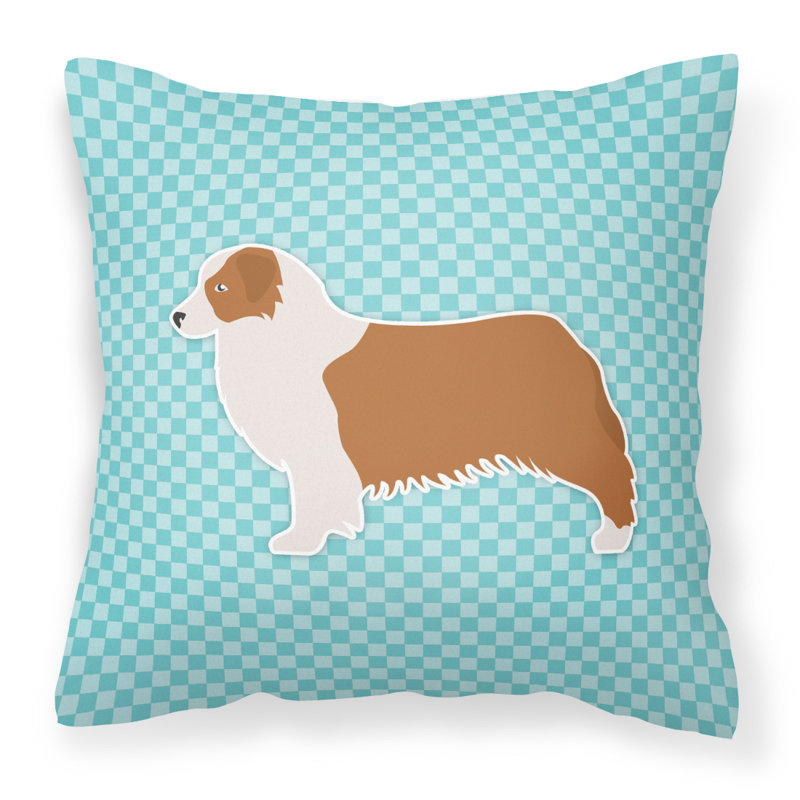 Coussin décoratif intérieur/extérieur carré, Bleu, H 18 po x l 18 po x P 3 po