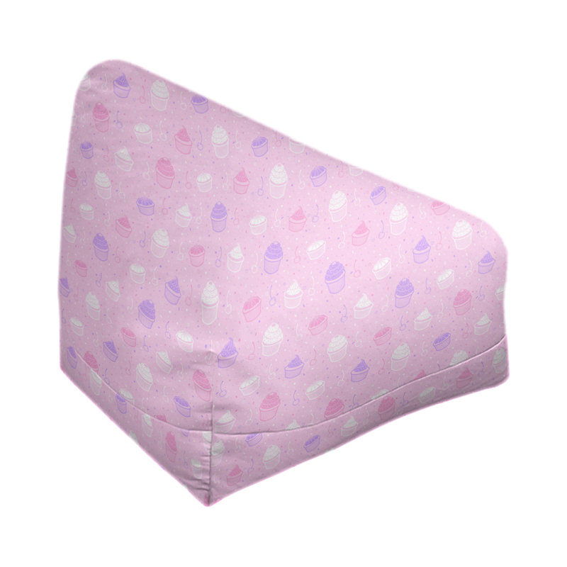 Petite chaise à sacs à billes & Leffel, H 120 po x l 2 po x P 60 po, Rembourrage poly, Rose / Mauve
