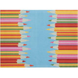 Proulx Blue/Red Area Rug