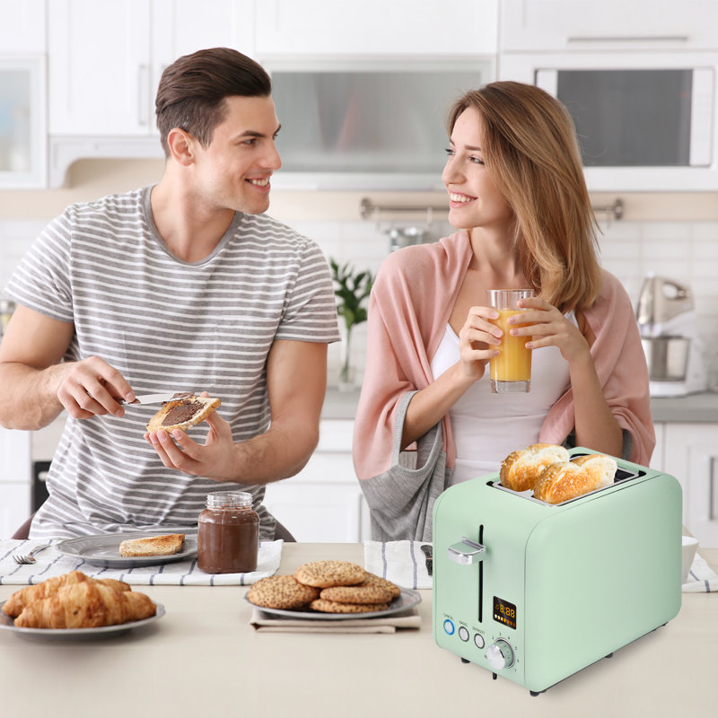 YUKOOL 2 Slice Toaster, Green