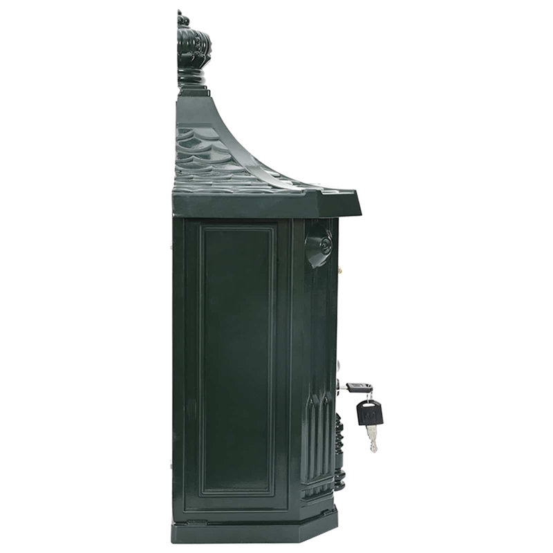 Cast Aluminum Wall Mounted Post Box