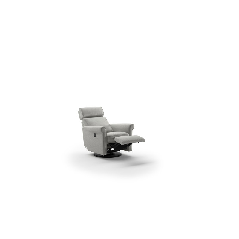 Rolled Recliner - Power & Battery, Gray
