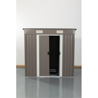 Outdoor 6 ft. W x 4 ft. D Metal Storage Shed