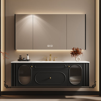 French retro style bathroom cabinet.