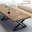 Table de conférence en bois massif de style industriel moderne-1496670816