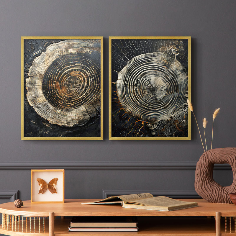 ABSTRACT Series CLX - reproduction encadrée de qualité supérieure - prête à être accrochée - aucun clou requis - aucun clou requis