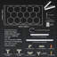 Hexagon Garage Lights 86400LM 14 Grids Honeycomb LED Shop Ceiling Light