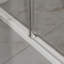 Porte de douche sans cadre, porte coulissante en verre coulissante silencieuse, verre trempé transparent de 1/4 po (6 mm) d'épaisseur avec revêtement facile à nettoyer, acier inoxydable 304 robuste