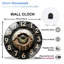 Horloge murale en verre 12 po