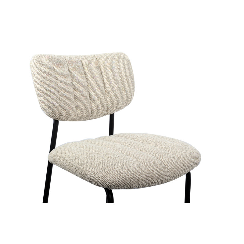 Stephenville Upholstered Counter Stool, Beige